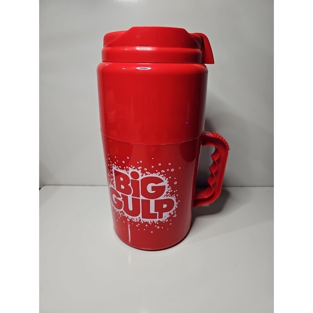 Vintage 100oz Big Gulp Jug Red 7-11 Double Insulated Slushee Fountain Drink